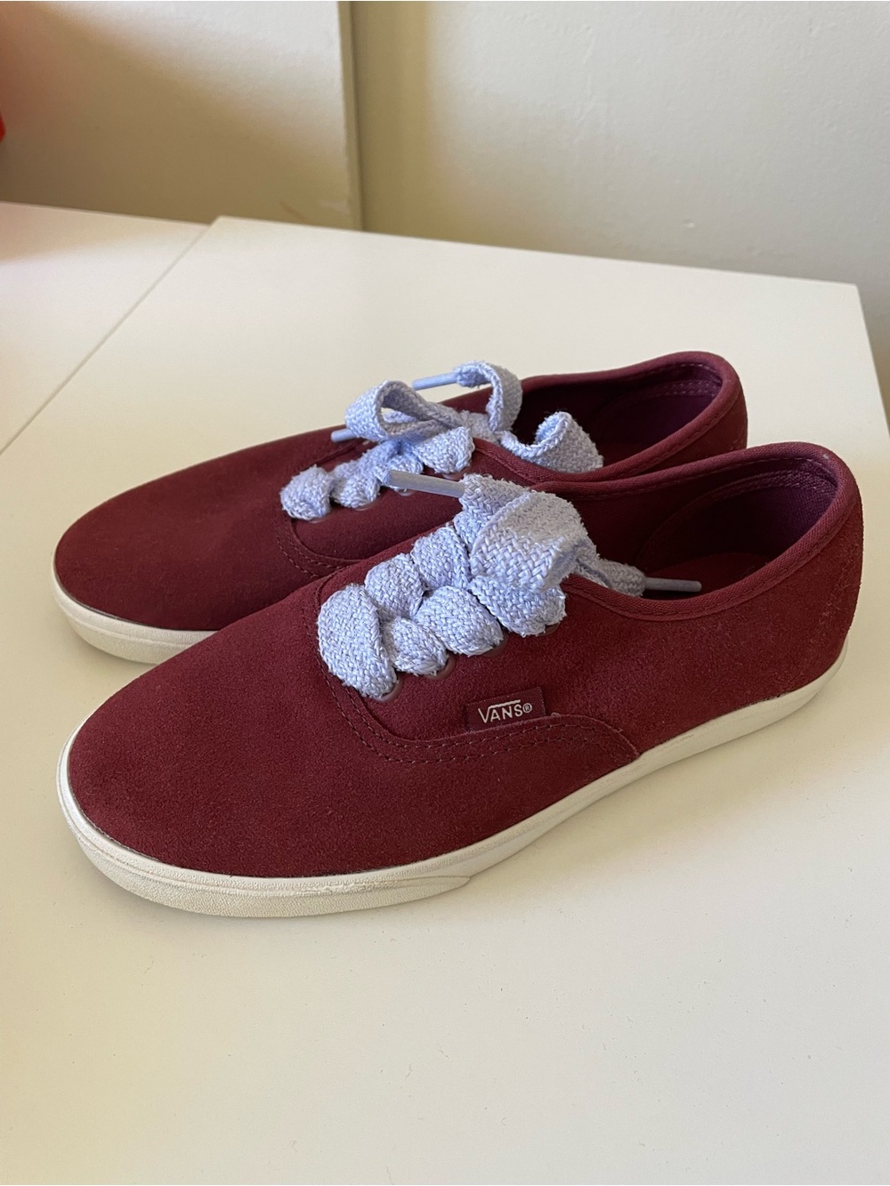Vans women’s Maroon Suede Sneakers